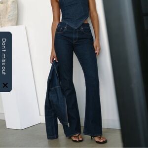 Abercrombie & Fitch The Bootcut Mid-rise Curve Love Jeans size 34 Long